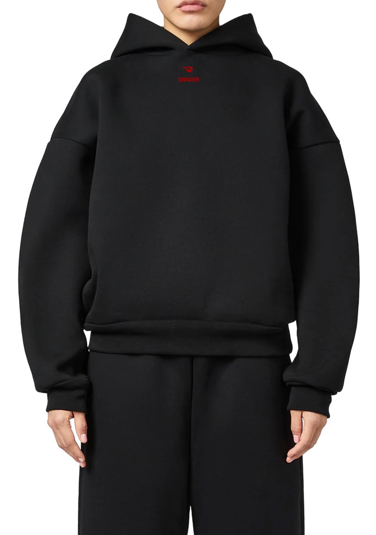 Hoodie classic boxy rouge